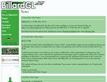 Tablet Screenshot of billardgl.de